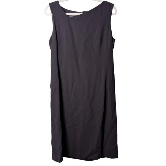 Lafayette 148 New York Dresses & Skirts - Lafayette 148 NY black wool sheath dress size 10 sleeveless Luxury Career Corp